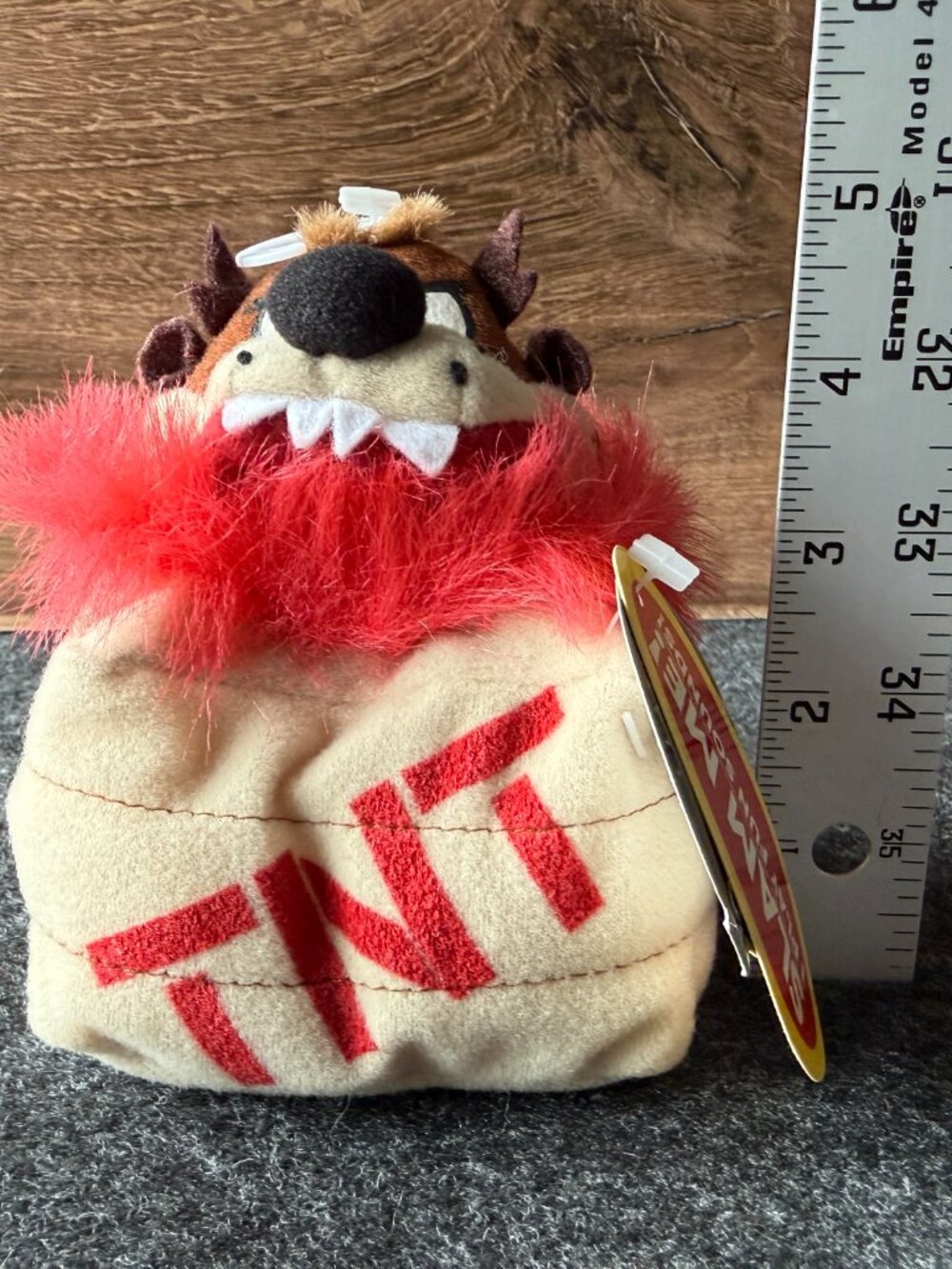 Vintage 1998 Looney Tunes Taz TNT Plush Applause - Picture 10 of 11